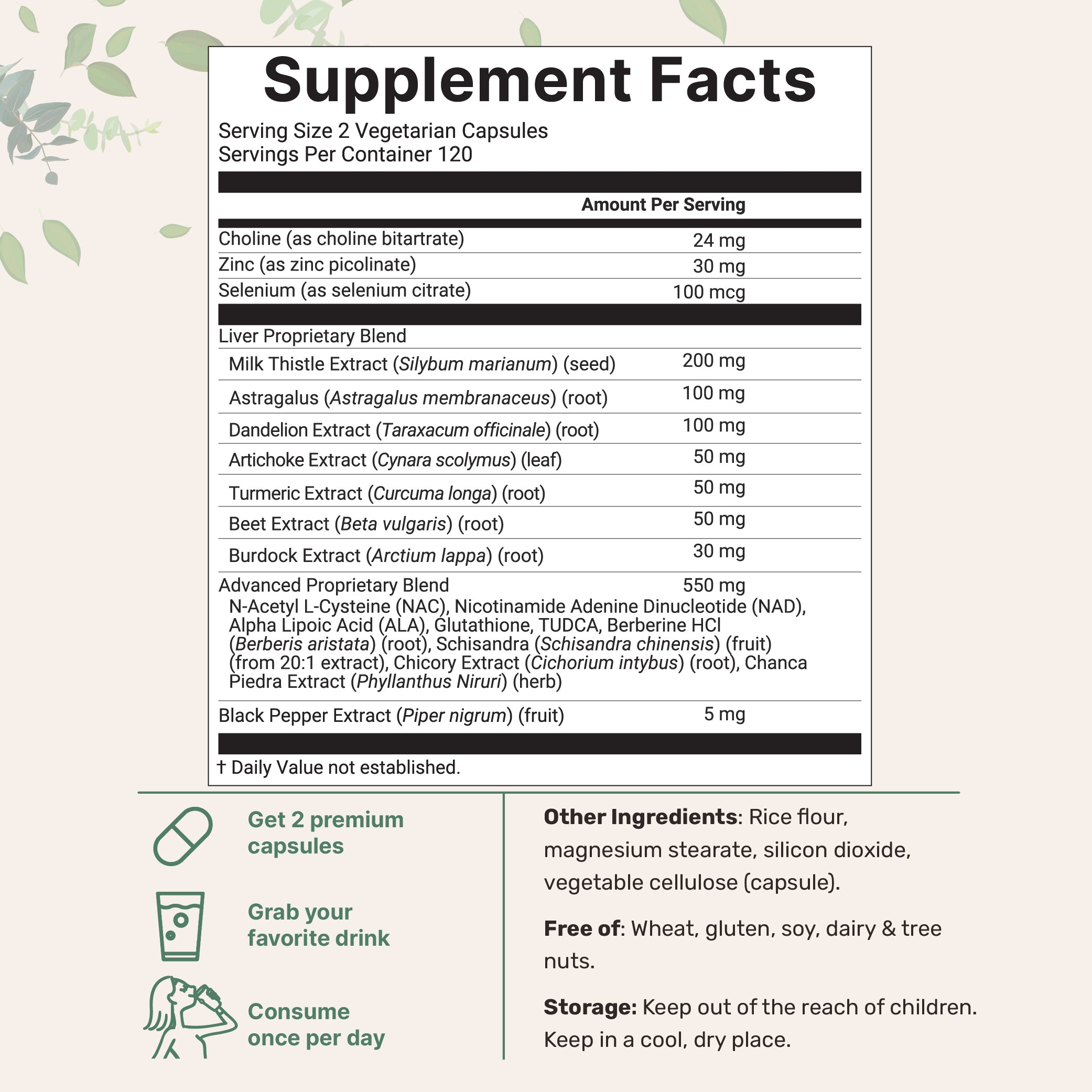 Micro Ingredients Liver Advanced+, 240 Veggie Capsules, 20-in-1 Advanced Support Complex