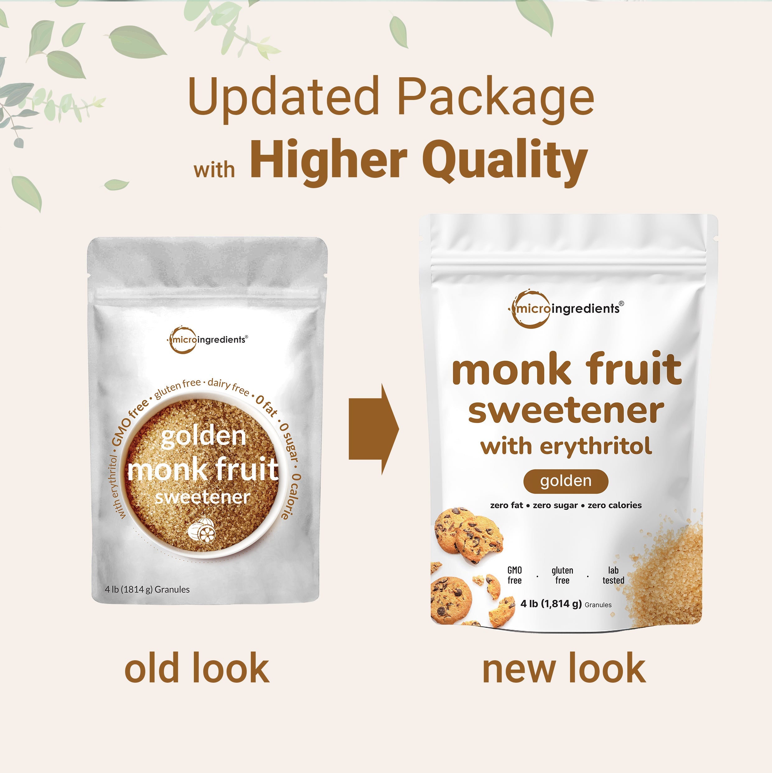 Micro Ingredients Golden Monk Fruit Sweetener with Erythritol