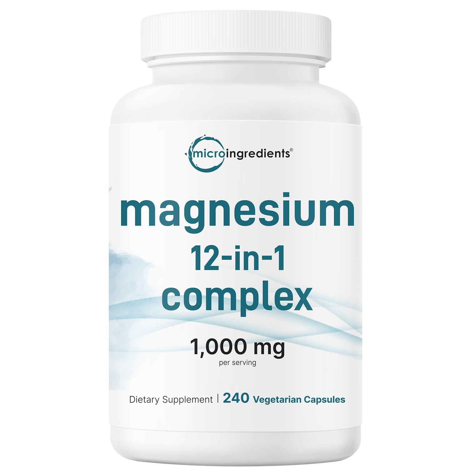 Micro Ingredients Magnesium 12-in-1 Complex 1000mg, 240 Vegetarian Capsules