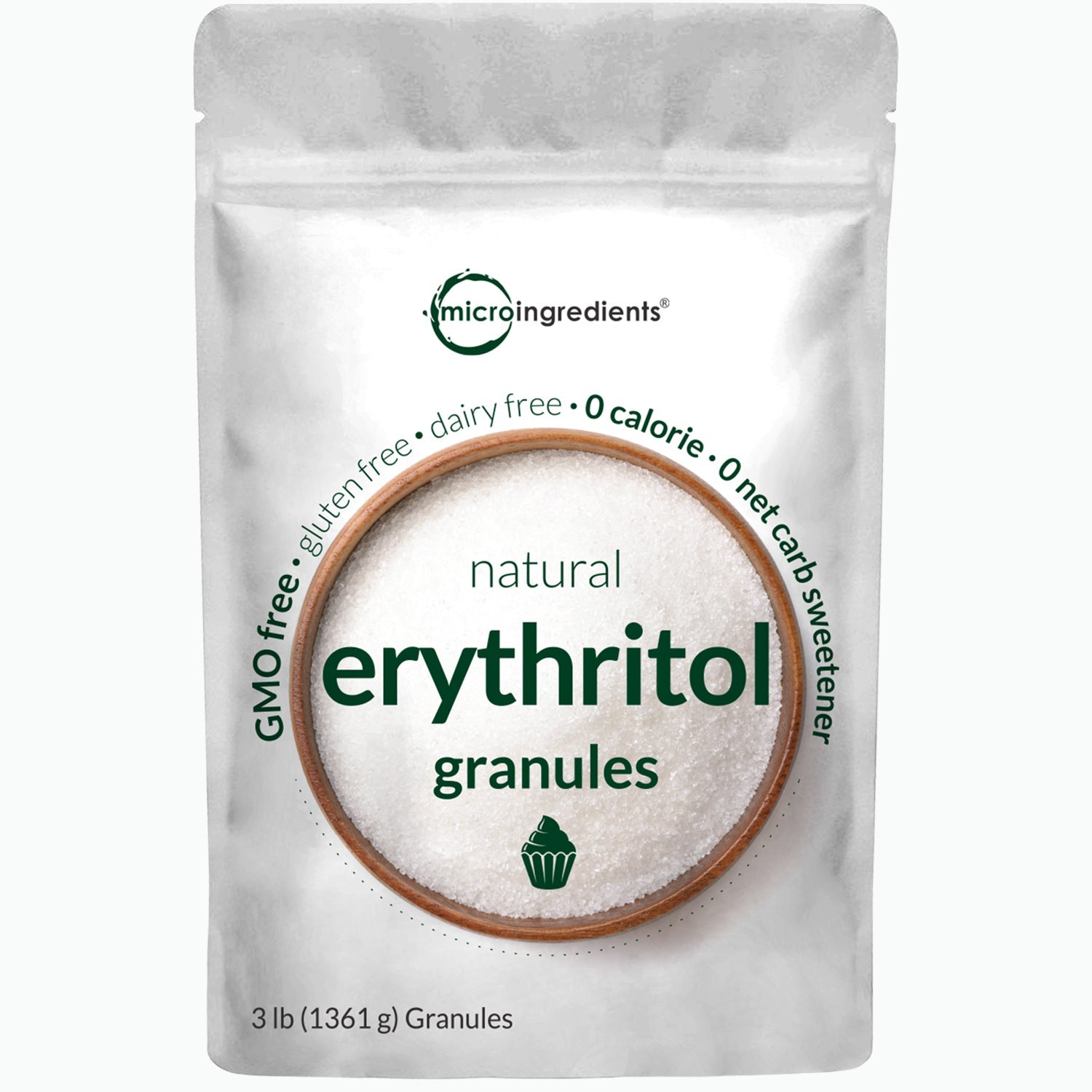 Micro Ingredients Erythritol Granules, 6lb