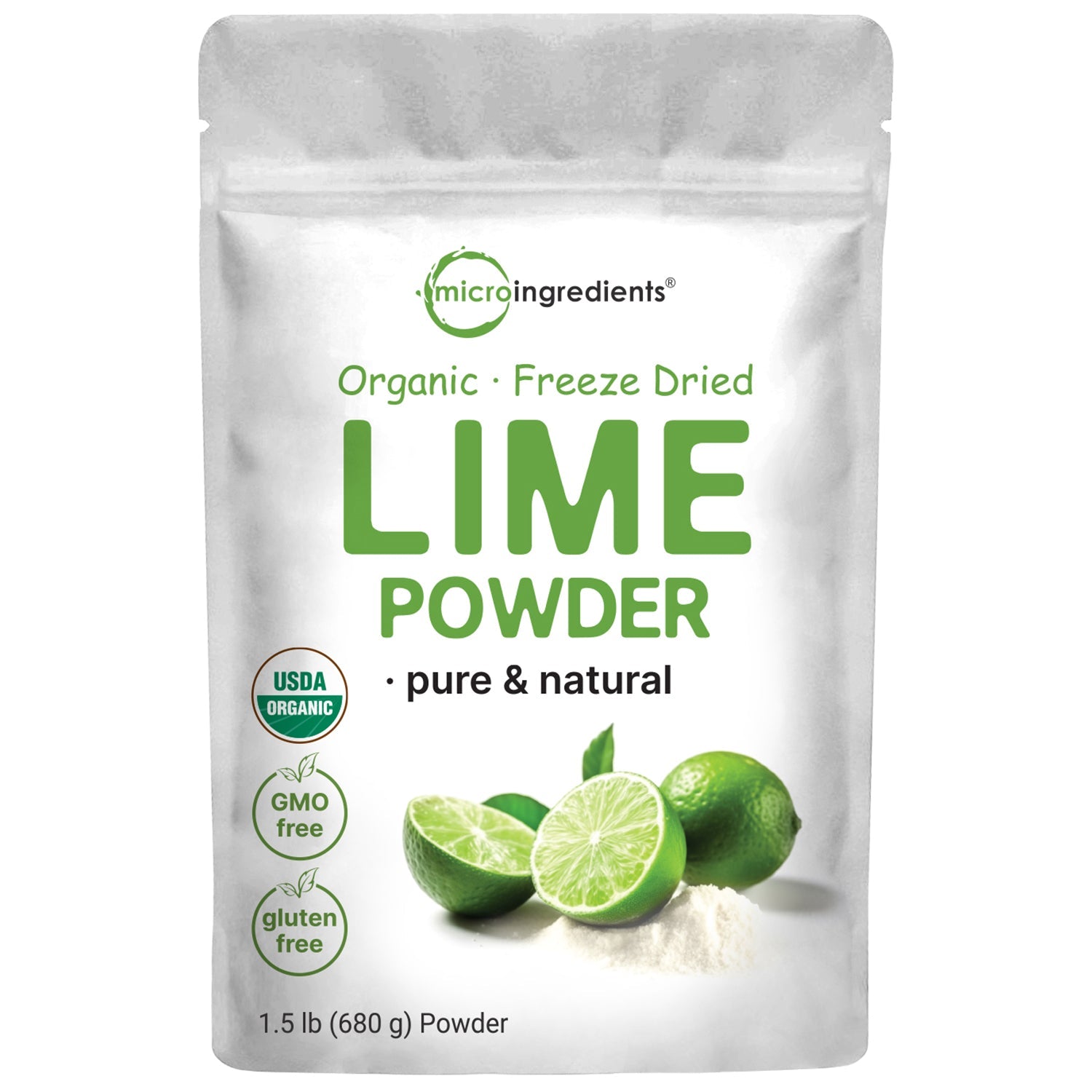Micro Ingredients Organic Freeze-Dried Lime Powder, 1.5lbs