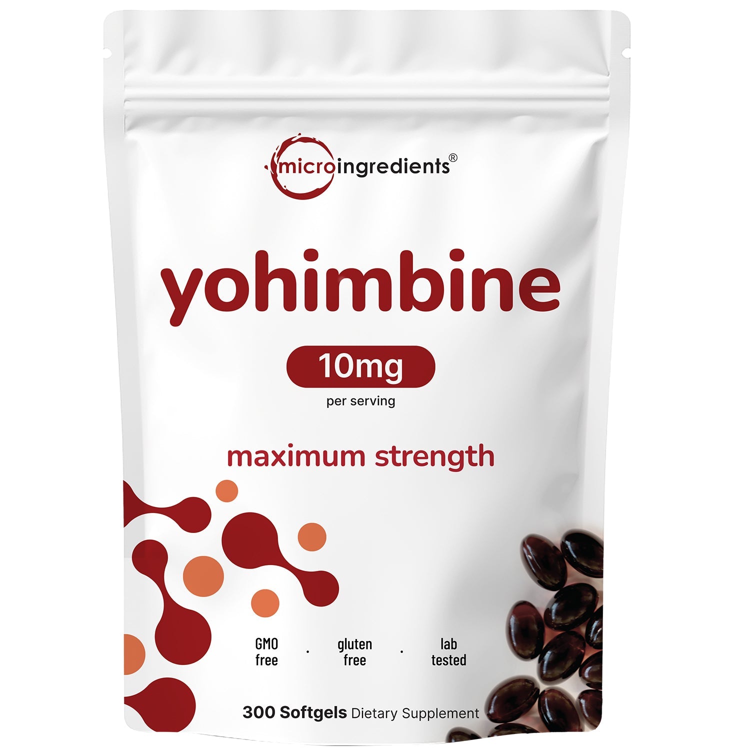 Micro Ingredients Yohimbine Softgels, 300 counts