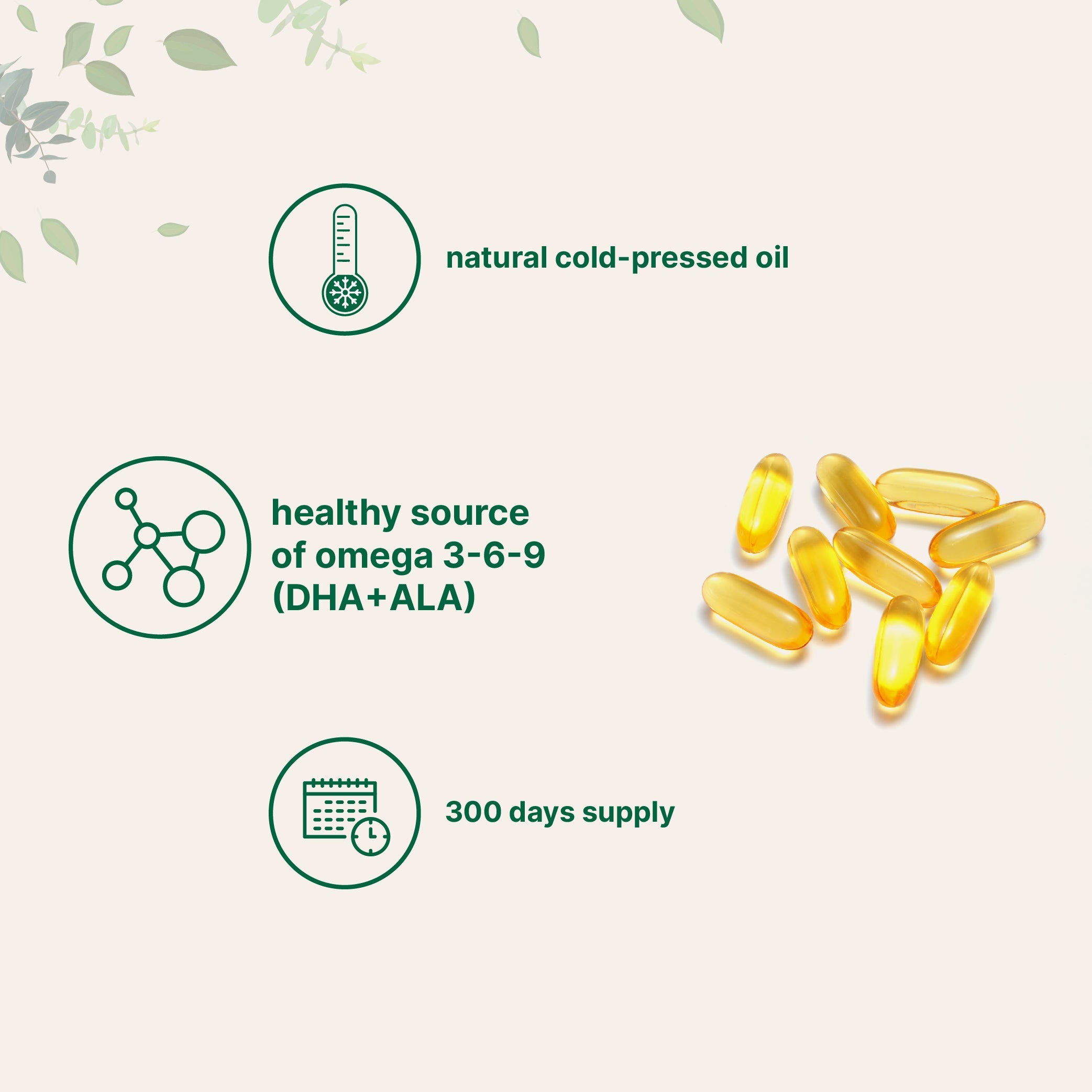 Micro Ingredients Flaxseed Oil Softgels