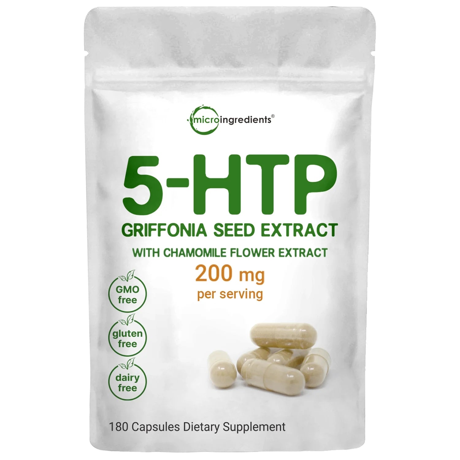 Micro Ingredients 5-HTP with Chamomile 200mg