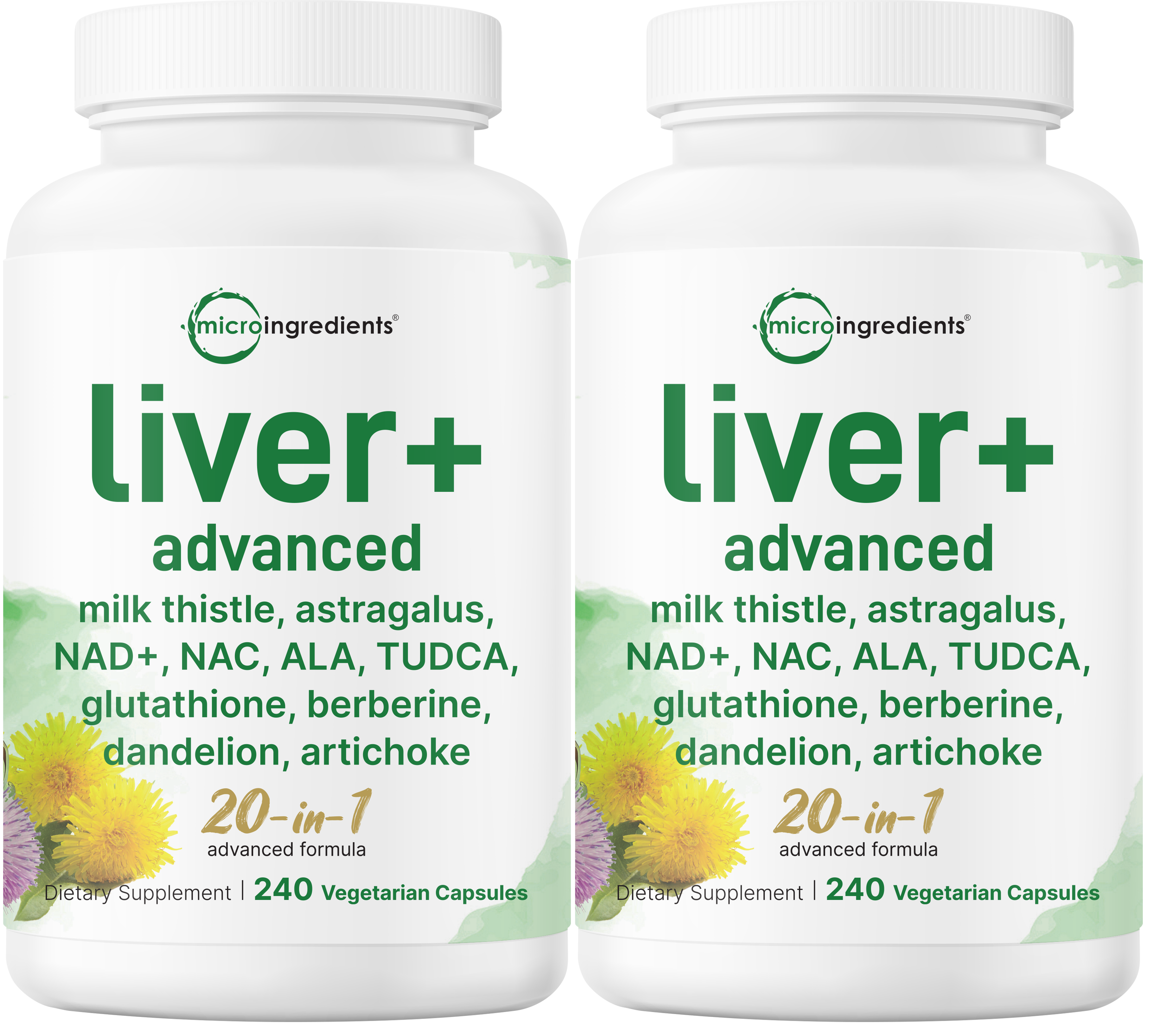 Liver Advanced+, 480 Veggie Capsules, 20-in-1 Advanced Complex