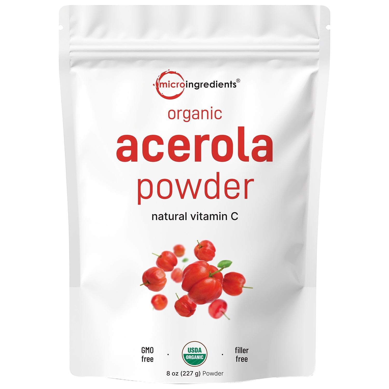 Micro Ingredients Organic Acerola Cherry Powder, 8oz