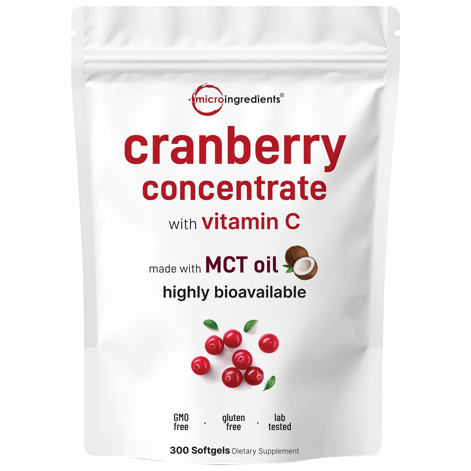 Micro Ingredients Cranberry Concentrate 40,000mg Equivalent with Vitamin C