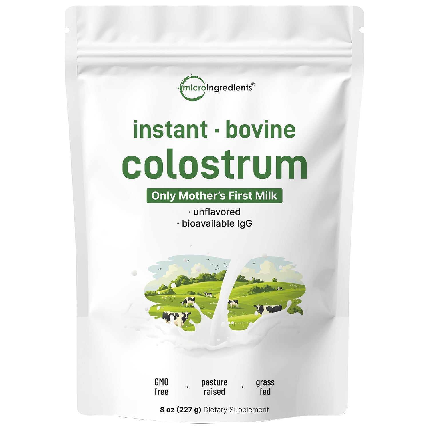 Micro Ingredients Instant Bovine Colostrum Powder, 8oz