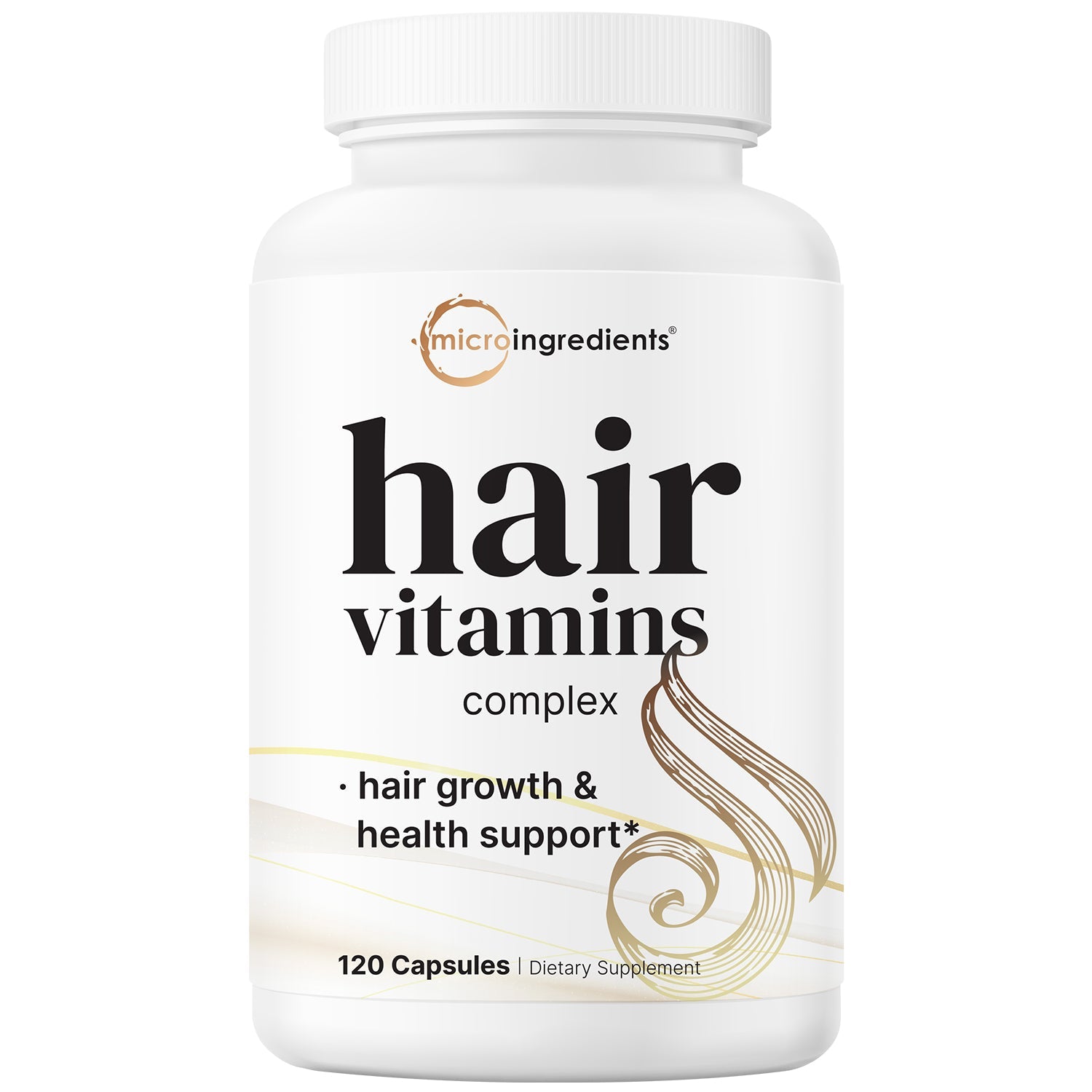Micro Ingredients Hair Vitamins Complex, 120 Capsules